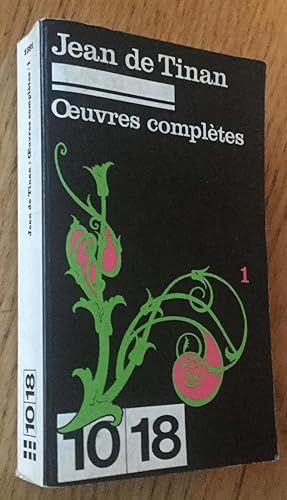 Seller image for Oeuvres compltes 1 for sale by Les Livres du Pont-Neuf