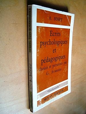 Ecrits psychologiques et pédagogiques