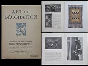 ART ET DECORATION -OCTOBRE 1925- EXPOSITION ARTS DECORATIFS, SUEDE DANEMARK