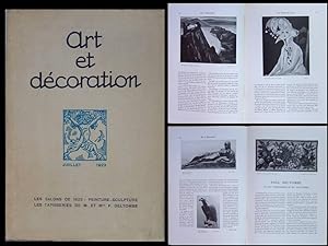 ART ET DECORATION -JUILLET 1923- PAUL DELTOMBE, SALONS 1923