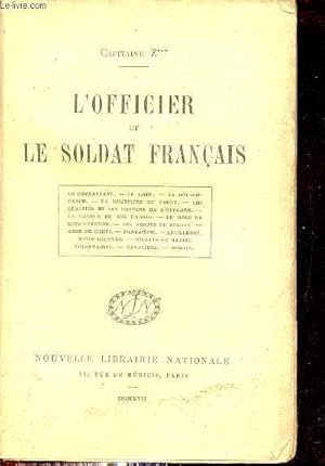 Imagen del vendedor de L'officier et le soldat franais. a la venta por Le-Livre