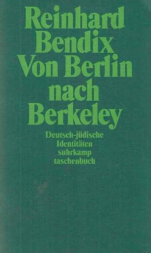 Bild des Verkufers fr Von Berlin nach Berkeley : deutsch-jdische Identitten. Autorisierte bers. von Holger Fliessbach / Suhrkamp Taschenbuch ; 1797. zum Verkauf von Fundus-Online GbR Borkert Schwarz Zerfa