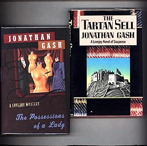 Bild des Verkufers fr The Tartan Sell AND The Possessions of a Lady (THE 10TH AND 19TH LOVEJOY MYSTERIES, BOTH 'FINE' HARDCOVER AMERICAN FIRST PRINTINGS, ONE SIGNED) zum Verkauf von Cat's Curiosities