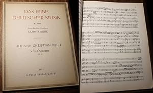 Johann Christian Bach (1735 - 1782 ) Sechs Quintette OP. 11 dem Kurfürsten Karl Theodor von der P...