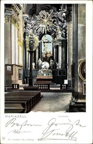 Ansichtskarte / Postkarte Mariazell Steiermark, Hochaltar