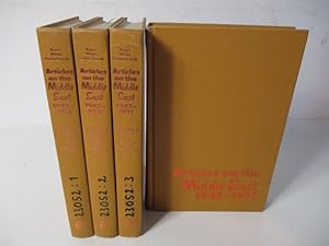 Bild des Verkufers fr Articles on the Middle East 1947 - 1971. (4 Bnde / 4 vols) zum Verkauf von Antiquariat Bookfarm