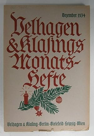 Image du vendeur pour Velhagen & Klasings Monatshefte. Dezember 1934. mis en vente par Brbel Hoffmann