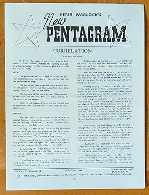 Imagen del vendedor de Peter Warlock's New Pentagram February 1984 Volume 15 Number 13 a la venta por Shore Books