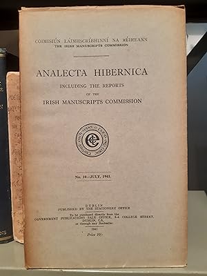 Image du vendeur pour Analecta Hibernica No 10 1941 mis en vente par Temple Bar Bookshop