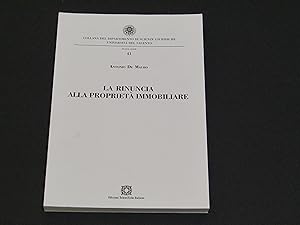 Antonio De Mauro. La rinuncia alla proprietà immobiliare