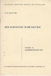 Image du vendeur pour Het evenwicht in de Natuur. (Das Gleichgewicht in der Natur) mis en vente par Buchversand Joachim Neumann