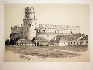 LAA AN DER THAYA, Die Laaer Burg, Ansicht 1875, Titel: Laa [Aus: Berichte und Mitteilungen des Al...