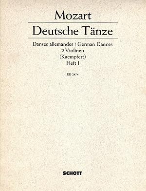 Deutsche Tanze [German Dances] for Two Violins, Book I [SET of TWO PARTS]