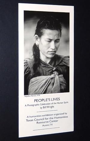 Seller image for Bill Wright: People's Lives, A Photographic Celebration of the Human Spirit Exhibition Brochure for sale by A&D Books