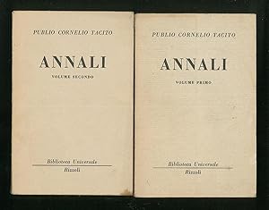 Bild des Verkufers fr Annali - Volume I e II zum Verkauf von Sergio Trippini