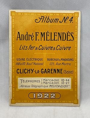 [TRADE CATALOGUES] [FURNITURE] Andre F. Melendes Lits Fer & Cuivres & Cuivre Album no. 4