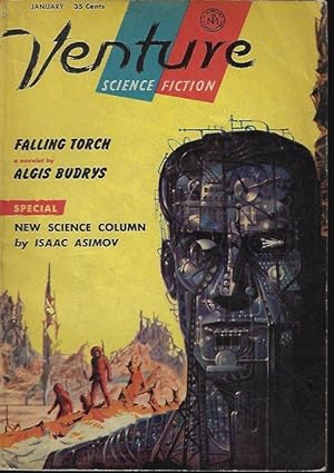 Imagen del vendedor de VENTURE Science Fiction: January, Jan. 1958 ("Falling Torch") a la venta por Books from the Crypt