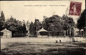 Bild des Verkufers fr Ansichtskarte / Postkarte Savigny sur Orge Essonne, Place Davout, le chateau zum Verkauf von akpool GmbH