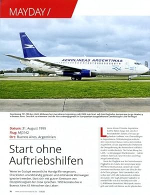 Immagine del venditore per Start ohne Auftriebshilfen, Der Absturz der Aerolineas Argentinas MJ3142 vom 31. August 1999 in Buenos Aires venduto da Antiquariat Lindbergh