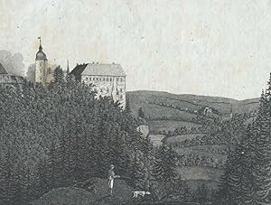 Sachsenburg (Frankenberg), Ansicht, Schloss, Sachsenburg (Frankenberg). - Ansicht. - Schloss. - "...