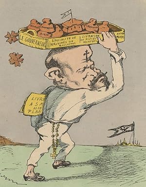 Karikatur , Karikatur. - "Le Fournisseur De S.M. Guillaume".