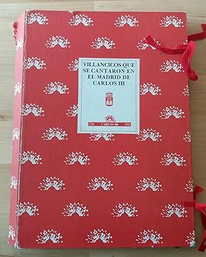 VILLANCICOS QUE SE CANTARON EN EL MADRID DE CARLOS III (1735-1772)