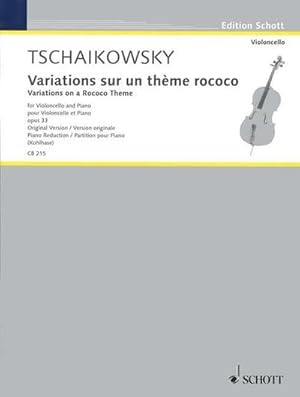 Seller image for Variationen ber ein Rokoko-Thema op. 33 : op. 33. Violoncello und Klavier. for sale by AHA-BUCH GmbH