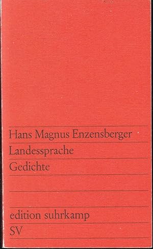 Bild des Verkufers fr Landessprache. Gedichte (= edition suhrkamp, 304) zum Verkauf von Graphem. Kunst- und Buchantiquariat