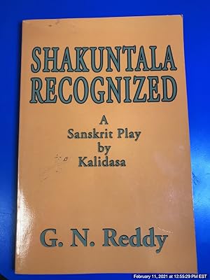 Seller image for Shakuntala Recognized: A Sanskrit Play by Kalidasa for sale by Redux Books