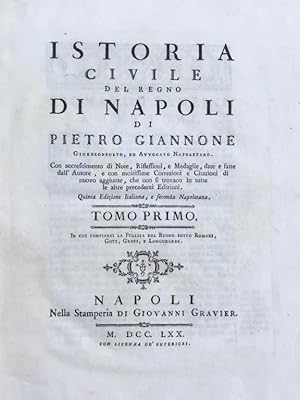 Istoria civile del Regno di Napoli [.].