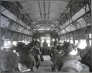 Trolleys of Boston and New York, circa 1902-1914 (Collection of 8 original glass negatives)