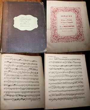 Sonates pour Piano & Violon ou Piano & Violoncelle Parties de Violon et de Violoncelle etc.