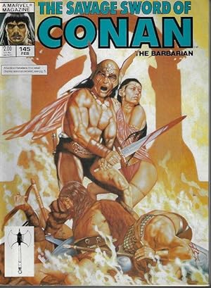 Bild des Verkufers fr SAVAGE SWORD OF CONAN The Barbarian: February, Feb. 1988, #145 zum Verkauf von Books from the Crypt