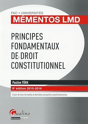 principes fondamentaux de droit constitutionnel 2015-2016