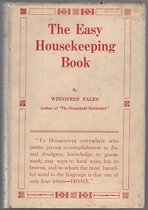 Bild des Verkufers fr The Easy Housekeeping Book zum Verkauf von Between the Covers-Rare Books, Inc. ABAA