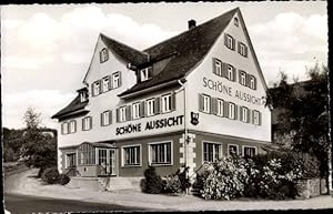 Bild des Verkufers fr Ansichtskarte / Postkarte Lutzenberg Althtte, Gasthaus und Pension Schne Aussicht - Bes.: G. Hinderer zum Verkauf von akpool GmbH