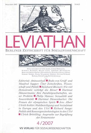 Leviathan. Nr. 4. Dezember 2007. 35. Jahrgang.