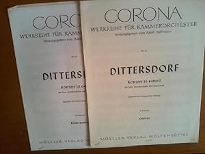 Immagine del venditore per Konzert in e-Moll fr Flte, Streichorchester und Generalba. 2 Stimmen (Cembalo und Querflte). Bearbeitet von Hanns-Dieter Sonntag. Corona Nr. 54. venduto da Buch-Galerie Silvia Umla