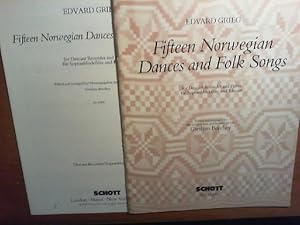 Bild des Verkufers fr Fifteen Norvegian Dances and Folk Songs fr Sopranblockflte und Klavier. Partitur und 1 Stimme. Herausgegeben und bearbeitet von Gwilym Beechey. ED 12293. zum Verkauf von Buch-Galerie Silvia Umla