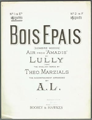 Bild des Verkufers fr Bois Epais (Sombre Woods), Air From Amadis by Lully, No.1 in E flat zum Verkauf von Hall of Books