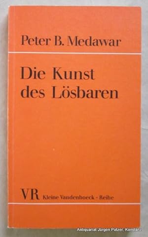 Immagine del venditore per Die Kunst des Lsbaren. Reflexionen eines Biologen. Deutsch von Eberhard Bubser. Gttingen, Vandenhoeck & Ruprecht, 1972. Kl.-8vo. 147 S. Or.-Kart. (Kleine Vandenhoeck-Reiche, 365). (ISBN 3525333269). venduto da Jrgen Patzer