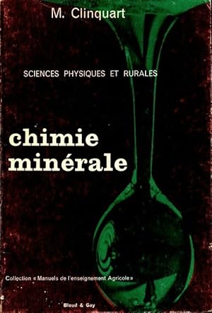 Chimie min?rale - M Clinquart