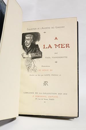Image du vendeur pour A la mer mis en vente par Librairie Le Feu Follet