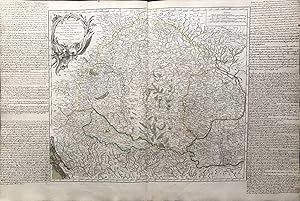 1751 Vaugondy carte ancienne, antiquarian map,landkarte, kupferstich, royaume de Hongrie transilv...