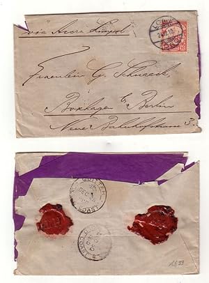 Bild des Verkufers fr 57220 Brief Kolonien von Lome in Togo ber Gold Coast nach Berlin 1910 zum Verkauf von Versandhandel fr Sammler