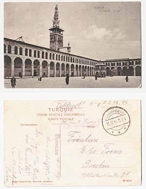 Bild des Verkufers fr 66748 Ak mit Feldpoststempel Trkei Deutsche Feldpost Damaskus 1917 zum Verkauf von Versandhandel fr Sammler