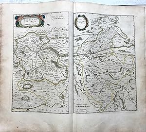 1645 BLAEU, Carte geographique ancienne,original Antique Map,Perchensis Comitatus, La Perche Comt...