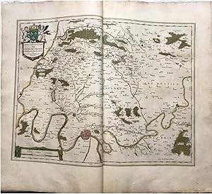 1645 BLAEU, Ager Pariesiensis vulgo l'Isle de France et Guillo Terius Bitur Viu deferib et CL.V ....