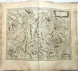 1645 BLAEU, Duche de Nevers, Nivernium, CARTE ANCIENNE, HAND COLOURED ANTIQUE MAP, landkarte, kup...
