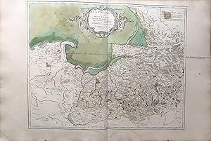 1751 Vaugondy carte ancienne, antiquarian map,landkarte, kupferstich, Germany la Prusse mer Balti...
